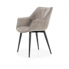 SCAUN SANDY - METAL / LEMN / TESATURA 100% POLIESTER - BEJ - 67(L) x 83(h) x 64.5(l) - Img 2