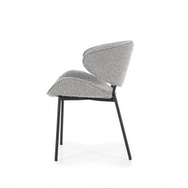 SCAUN TESS SPARK - METAL / LEMN / TESATURA - GRI - 53(L) x 79(h) x 59(l) - Img 3