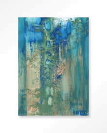 TABLOU - BLUE GREEN ABSTRACT