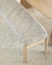 BANCĂ LOTTIE - GRI TAUPE NORI - 143(L) x 48(l) x 45(h) - Img 9