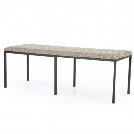 BANCHETA BENCH LAS - POLIESTER / FIER - MARO/NEGRU - 135(L) x 47(h) x 45(l) - Img 2