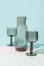 CARAFA BUBBLE - STICLA - GRI TRANSPARENT - Ø9.4 x 25(h) - Img 8