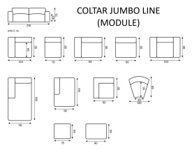 COLTAR JUMBO LINE - (1SA + 1S + CE II + OT) - 405(L) x 75(h) x 210(l) - Img 7