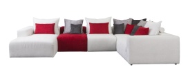 COLTAR MODULAR CORFU - (LCH + 1M + 1M + E + 1P) - 417(L) x 90(h) x 238(l) (cm) - Img 1