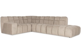COLTAR NAPOLI "L" CU POUF - (1,5SDA + CE + 1.5S + 1,5O + BP) - 320(L) x 80(h) x224(l) cm - Img 2