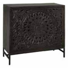COMODA CASINA - LEMN [FSC] - NEGRU - 100(L) x 96(h) x 45(l)