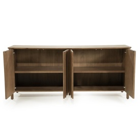 COMODA JAKE - LEMN SI FURNIR DE STEJAR - MARO - 183(L) x 47(l) x 80(h) cm - Img 7