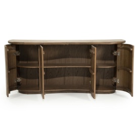 COMODA JOSH - LEMN SI FURNIR DE STEJAR - MARO - 180(L) x 50(l) x 80(h) cm - Img 6