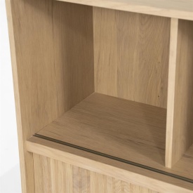 COMODA MILO - LEMN SI FURNIR DE STEJAR - NATURAL - 180(L) x 42(l) x 90(h) cm - Img 9