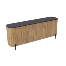 COMODA PALAZZO - NATURAL - LEMN DE TEC - 200(L) x 45(l) x 80(h)