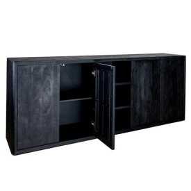 COMODA TENNA - LEMN DE MANGO [FSC] / METAL - NEGRU - 220(L) x 85(h) x 45(l)