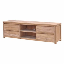 COMODA TV CORONA - LEMN DE TEC [FSC] - MARO NATURAL - 200(L) X 60(H) X 50(L) CM