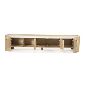 COMODA TV DON - LEMN DE STEJAR SI MARMURA - MARO - 240(L) x 45(l) x 50(h) cm - Img 6