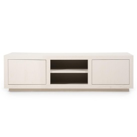 COMODA TV HELSINKI CM - LEMN SI FURNIR DE STEJAR - TAUPE - 160(L) x 42(l) x 45(h) cm