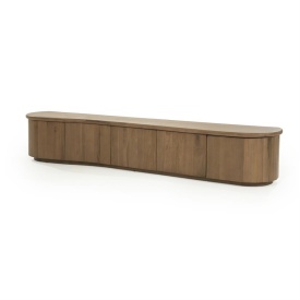 COMODA TV JOSH - LEMN SI FURNIR DE STEJAR - MARO - 240(L) x 42(l) x 43(h) cm - Img 2