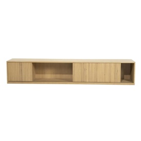 COMODA TV MILO - LEMN SI FURNIR DE STEJAR - NATURAL - 240(L) x 42(l) x 43(h) cm - Img 6