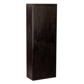 DULAP TENNA - LEMN DE MANGO [FSC] / METAL - NEGRU - 80(L) x 220(h) x 45(l)