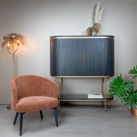 FOTOLIU ALBI NATURE - METAL / MATERIAL - NEGRU / TERACOTA - 66.5(L) X 79.5(H) X 73.5(L) - Img 2