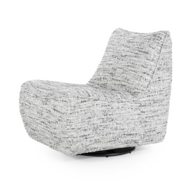 FOTOLIU LOYS GREY BARKLEY - TESATURA, LEMN SI METAL - GRI - 91(L) x 75(l) x 85(h) cm - Img 2
