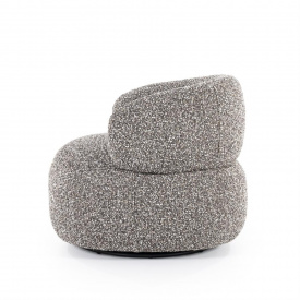 FOTOLIU MAEVE MAYWOOD - METAL / LEMN / MATERIAL 100% POLIESTER - GREJ MIXT - 82(L) x 72(h) x 82(l) - Img 3
