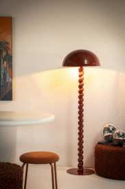 LAMPADAR LUOX - LEMN & METAL - ROSU - 50(L) x 150(h) x 50(l) - Img 5