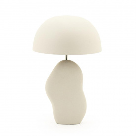 LAMPI DE MASA AIZU - METAL - CREM - 30(L) x 48(h) x 30(l) - Img 1