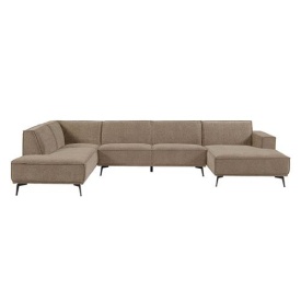 LEEDS CHAISE R - 2 5 - OTOMAN L - CITY 453 MOSS GRI - 350(L) x 217(l) x 81(h) - Img 1