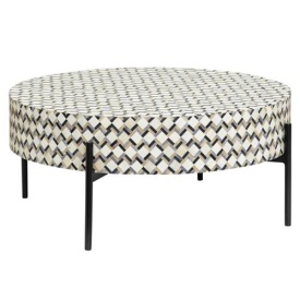 MASA DE CAFEA BRENDOLA - METAL / OS - MULTICOLOR - 80(L) X 35(H) X 80(L) CM - Img 1