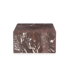 MASA DE CAFEA DICE - MARMURA - BURGUNDY - 60(L) x 60(l) x 32(h)