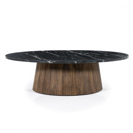 MASA DE CAFEA MAXIM - LEMN DE MANGO [FSC] / MARMURA - 120(L) x 34(h) x 70(l)