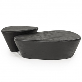 MASA DE CAFEA MILA - LEMN DE MANGO [FSC] - NEGRU - 70(L) x 35(h) x 53(l) - Img 6