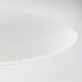 MASA DE DINING ELIN OVALA - OXID DE MAGNEZIU / FIBRA DE STICLA - ALB - 250(L) x 76(h) x 110(l) - Img 3