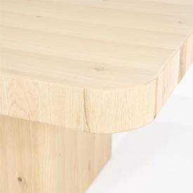 MASA DE DINING HARMONIE - LEMN SI FURNIR DE STEJAR - NATURAL - 140(L) x 140(l) x 75(h) cm - Img 3