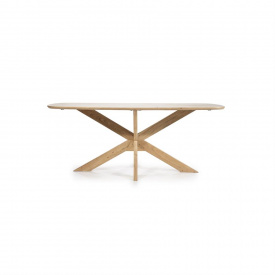 MASA DE DINING NIKKI - LEMN DE SALCAM [FSC] - NATURAL - 200(L) x 76(h) x 100(l)