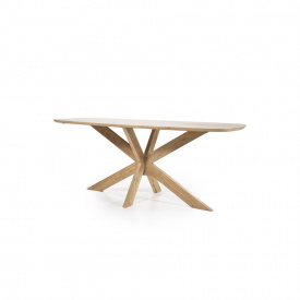 MASA DE DINING NIKKI - LEMN DE SALCAM [FSC] - NATURAL - 200(L) x 76(h) x 100(l) - Img 5