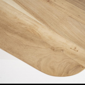 MASA DE DINING NIKKI - LEMN DE SALCAM [FSC] - NATURAL - 240(L) x 76(h) x 100(l) - Img 2