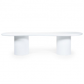 MASA DE DINING SEKI - OXID DE MAGNEZIU / FIBRA DE STICLA - ALB - 250(L) x 76(h) x 110(l)