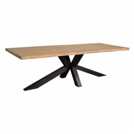MASA DE LIVING SOVANA - LEMN DE SALCAM - NEGRU / NATURAL - 200(L) X 78(H) X 100(L) CM - Img 1