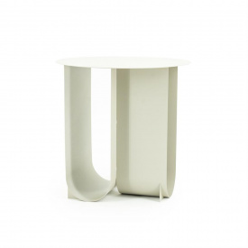 MASA LATERALA OTUS - METAL - ALB MURDAR - Ø45 x 45(h) - Img 4