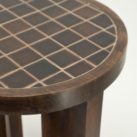 MASA LATERALA TILEDUP - LEMN DE MANGO SI CERAMICA - MARO - 40(L) x 40(l) x 45(h) - Img 3