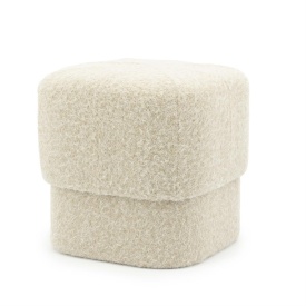 POUF KELSO - 100% POLIESTER - TAUPE - 40(L) x 40(l) x 40(h)