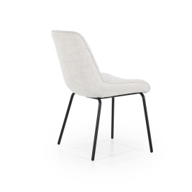 SCAUN BAZA - METAL ȘI ȚESĂTURĂ - BEJ - 53(L) x 63.5(l) x 83.5(h) - Img 3