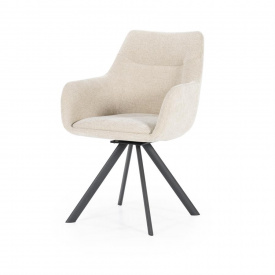 SCAUN BLISS - METAL / LEMN / TESATURA 100% POLIESTER - CREM - 59.5(L) x 88(h) x 66(l)