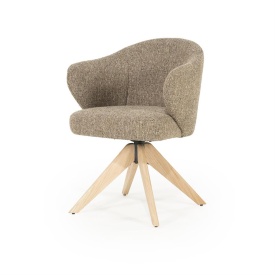 SCAUN CONNOR DONNA - LEMN DE STEJAR SI STOFA - MARO - 61.5(L) x 60(l) x 81.5(h) cm