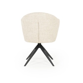 SCAUN CONNOR DONNA - TESATURA SI METAL - BEJ - 61.5(L) x 60(l) x 81.5(h) cm - Img 6