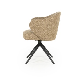 SCAUN CONNOR DONNA - TESATURA SI METAL - GALBEN - 61.5(L) x 60(l) x 81.5(h) cm - Img 3