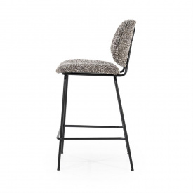 SCAUN DE BAR JON - TESATURA / METAL - TAUPE - 45(L) x 95(h) x 52(l) - Img 3