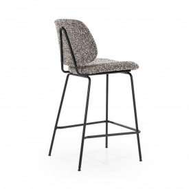 SCAUN DE BAR JON - TESATURA / METAL - TAUPE - 45(L) x 95(h) x 52(l) - Img 8
