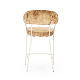 SCAUN DE BAR LIZZY FEMME - TESATURA SI METAL - GALBEN - 55(L) x 53(l) x 96(h) cm - Img 6
