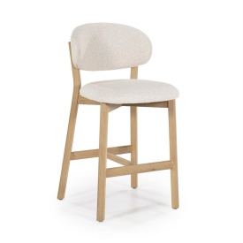 SCAUN DE BAR MIKKY MOON - TESATURA SI STEJAR - BEJ - 53(L) x 57.5(l) x 97.5(h) cm - Img 11